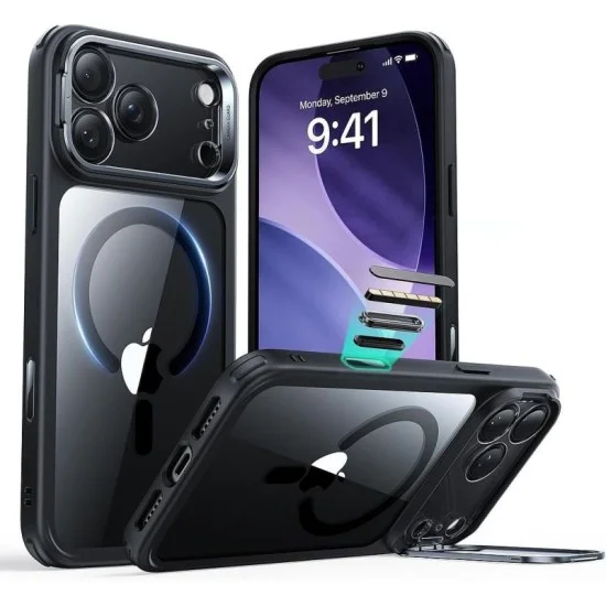 Esr Iphone 17 Pro Max Case With Storage Dock And Camera Control Button - Clear Black